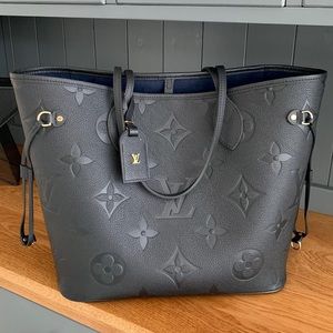 Louis Vuitton M45685 NEVERFULL Empreinte Black